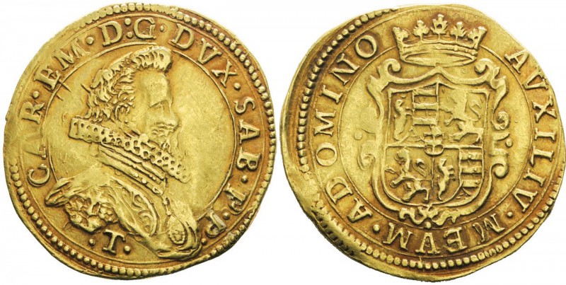 Italy - Savoy
Carlo Emanuele I 1580-1630
Quadrupla con T, V Tipo, Torino, ND, ...