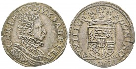 Italy - Savoy
Carlo Emanuele I 1580-1630
Testone, II Tipo, Torino, 15T83, AG 9.35 g.
Ref : MIR 632b (R5), Biaggi 536e Conservation : Superbe exempl...