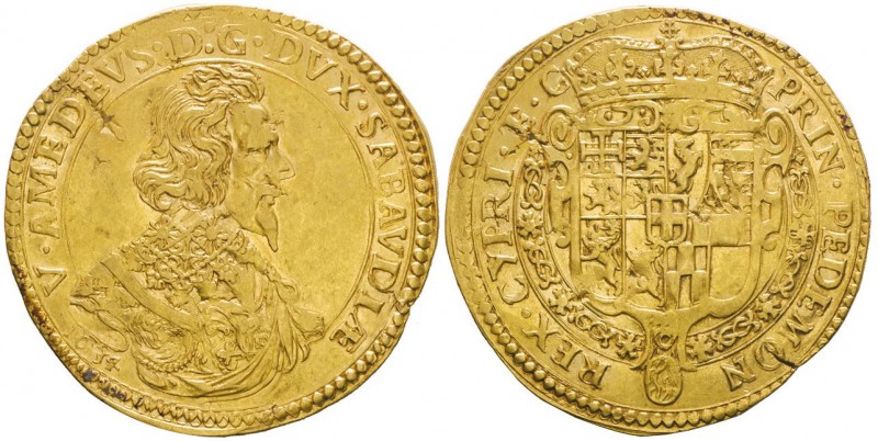 Italy - Savoy
Vittorio Amedeo I 1630-1637
Quadrupla, III tipo, Torino, 1634, A...