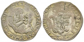 Italy - Savoy
Carlo Emanuele II - Reggenza della madre Maria di Borbone 1638-1648
Mezza Lira, I tipo, Torino, 1639, AG 8.11 g.
Ref : MIR 754a (R2),...