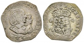 Italy - Savoy
Carlo Emanuele II - Reggenza della madre Maria di Borbone 1638-1648
Mezza Lira, Torino, 164(2), Mi 8.20 g.
Ref : MIR 758b, Biaggi 634...