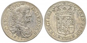 Italy - Savoy
Carlo Emanuele II 1648-1675
Lira, Torino, 1675, AG 6.00 g.
Ref : MIR 816 (R), Biaggi 690
Ex Vente Bolaffi, 15 mai 2008, lot 485 Cons...