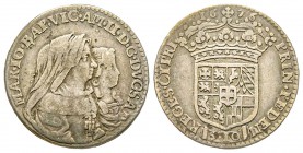 Italy - Savoy
Vittorio Amedeo II - Reggenza della Madre 1675-1680
Mezza Lira, Torino, 1676, AG 3.00 g.
Ref : MIR 839b (R2), Biaggi 710a
Ex Vente V...