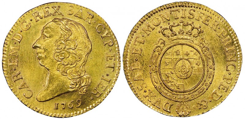 Italy - Savoy
Carlo Emanuele III Secondo Periodo 1755-1773
Doppia Nuova, Torin...