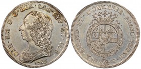 Italy - Savoy
Carlo Emanuele III Secondo Periodo 1755-1773
Scudo Nuovo, Torino, 1755, AG 35.12 g.
Ref : MIR 946a (R), Biaggi 811a
Ex Vente Inasta ...