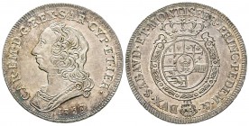 Italy - Savoy
Carlo Emanuele III Secondo Periodo 1755-1773
Mezzo Scudo Nuovo, Torino, 1757, AG 17.59 g.
Ref : MIR 947c (R), Biaggi 812c
Ex Vente N...