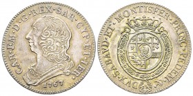 Italy - Savoy
Carlo Emanuele III Secondo Periodo 1755-1773
Mezzo Scudo Nuovo, Torino, 1767, AG 17.51 g.
Ref : MIR 947m (R), Biaggi 812o Conservatio...