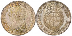Italy - Savoy
Carlo Emanuele III Secondo Periodo 1755-1773
Quarto di Scudo Nuovo, Torino, 1765, AG 8.79 g.
Ref : MIR 948k, Biaggi 813l Conservation...
