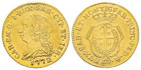 Italy - Savoy
Carlo Emanuele III Secondo Periodo, Monetazione per la Sardegna 1755-1773
Doppietta Sarda, Torino, 1772, AU 3.2 g. 
Ref : MIR 956e (R...