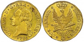 Italy - Savoy
Vittorio Amedeo III 1773-1796
Doppia Nuova, Torino, 1788, AU 8.62 g. 
Ref : MIR 982c (R), Biaggi 843c, Fr. 1120
Ex Vente Varesi 51, ...