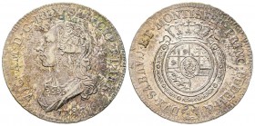 Italy - Savoy
Vittorio Amedeo III 1773-1796
Mezzo Scudo da 3 Lire, Torino, 1786, AG 17.59 g. 
Ref : MIR 988m (R2), Biaggi 849n
Ex Vente NAC 35, 2 ...