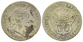 Italy - Savoy
Vittorio Amedeo III, Monetazione per la Sardegna 1773-1796
Reale, Torino, 1774, Mi 3.00 g. 
Ref : MIR 1005b (R4), Sim. 27/2 Conservat...