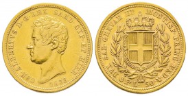 Italy - Savoy
Carlo Alberto 1831-1849
50 lire, Torino, 1833, AU 16.05 g.
Ref : MIR 1044b (R3), Pag. 162, Fr. 1140 Conservation : petit coup sur la ...