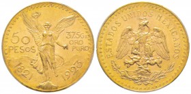 Mexico République, 50 Pesos, 1923, AU 41.66 g. 900‰
Ref : Fr. 172, KM#481 Conservation : PCGS MS63