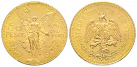 Mexico République, 50 Pesos, 1930, AU 41.66 g. 900‰
Ref : Fr. 172, KM#481 Conservation : PCGS MS65