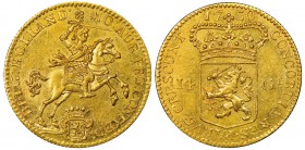 Netherlans
14 Gulden, 1750, AU 9.93 g. 917‰
Ref : KM#97 Conservation : PCGS AU58