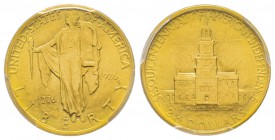 USA, 2.5 Dollars, US Sesquicentennial, Philadelphia, 1926, AU 4.18 g. 900‰
Ref : Fr. 123, KM#161 Conservation : PCGS MS64. Rare