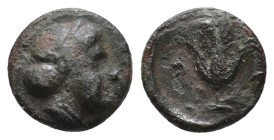 Caria, Rhodes. Circa 404-385 BC. AE 1,07g.