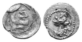 Persia, Achaemenid Empire. temp. Artaxerxes II to Darios III. Circa 400-332 BC. Hemiobol. Uncertain mint in western Asia Minor (Ionia or Caria?). Pers...