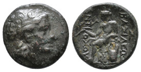 Seleukid Kingdom. Antiochos III. 223-187 BC. AE 7,29g.