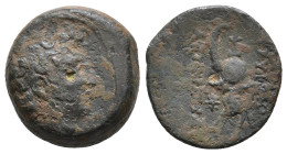 Seleukid Kings of Syria. Tryphon. Circa 142-138 BC. AE 2,67g.