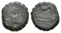 Seleukid Kings of Syria. Antiochos VI Dionysos, 144-142 BC. AE 2,53g.