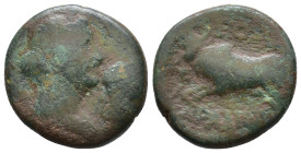 Uncertaing greek coin. AE 8,15g.