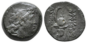 Seleukid Kings of Syria. Tryphon. Circa 142-138 BC. AE 5,36g.