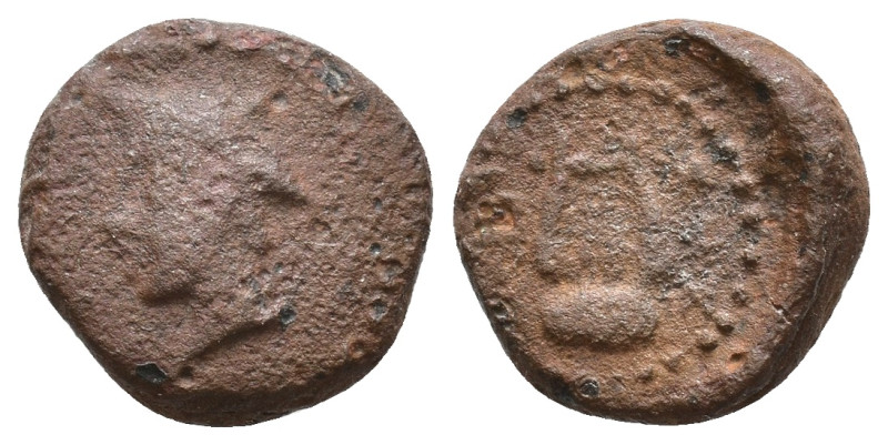 Thrace, Sestos. AE Circa 300 BC. Obv: Head of Hermes left, wearing petasos. Rev:...