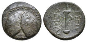 Caria, Mylasa. Eupolemos. Circa 295-280 BC. AE 3,25g.