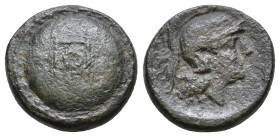Pamphylia, Aspendos. Circa 400-300 BC. AE 4,50g.