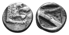 Caria, Mylasa(?). AR Circa 520-490 BC . AR 0,81g.