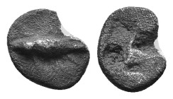 Mysia, Kyzikos. Circa 520-480 BC. AR Hemiobol. AR 0,42g.