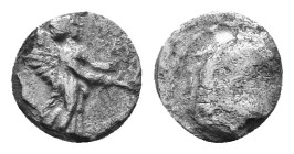 Seleukid Kingdom, Seleukos I Nikator & Antiochos I Soter. 294-281 BC AR Hemiobol. Uncertain, perhaps Seleukeia on the Tigris I. Obv: Head of Herakles ...