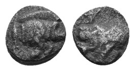 Mysia, Kyzikos. Circa 450-400 BC AR Hemiobol. AR 0,36g.