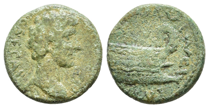 Thrace, Coela. Marcus Aurelius 161-180 AD. AE Laureate, draped and cuirassed bus...