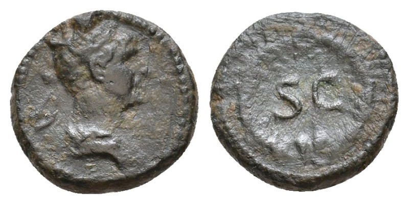 Syria, Seleucis & Pieria. Antioch. Trajan. 98-117 AD. AE Half-Quadrans. Laureate...