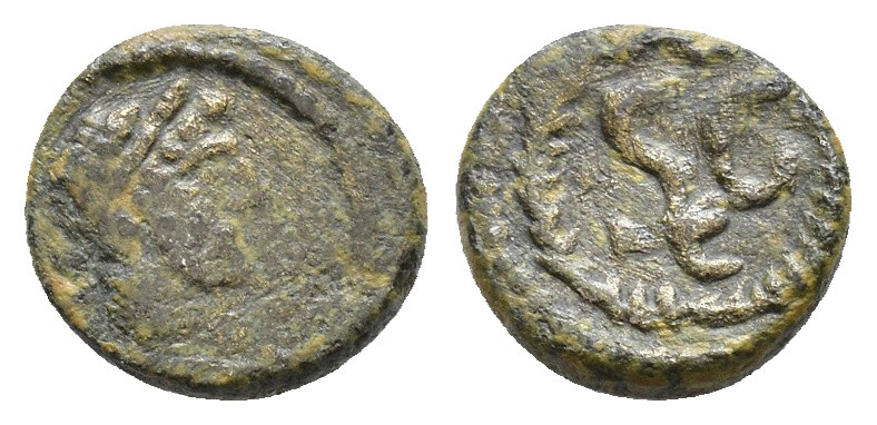 Syria, Seleucis and Pieria. Antioch. Hadrian. 117-138 AD. Half-Quadrans. AE 1,03...