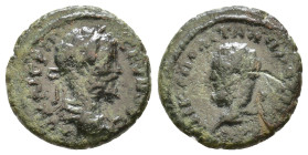 Moesia Inferior, Nicopolis ad Istrum, Septimius Severus. 193-211 AD. AE Obv: AV KAI Λ CE CEVHPOC. Laureate head of Septimius Severus right. Rev: NIKOΠ...