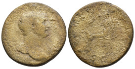 Trajan. 98-117 AD. AE Sestertius. Rome mint. laureate Partially draped bust of Trajan to right, around IMP CAES NERVAE TRAIANO AVG GER DAC P M TR P CO...