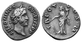 Antoninus Pius AD 138-161. Denarius. AR 2,92g.