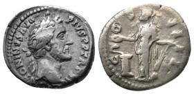 Antoninus Pius AD 138-161. Denarius. AR 2,93g.