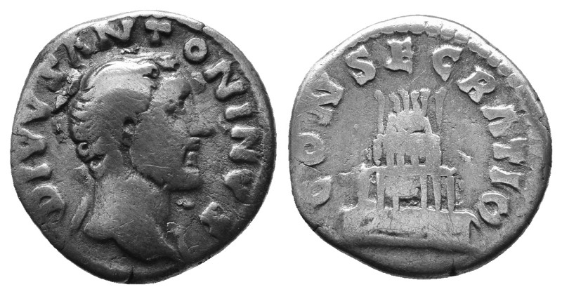 Antoninus Pius AD 138-161. Denarius. 2,54g.