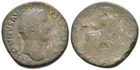 Antoninus Pius 138-161 AD. Sestertius. AE 23,11g.