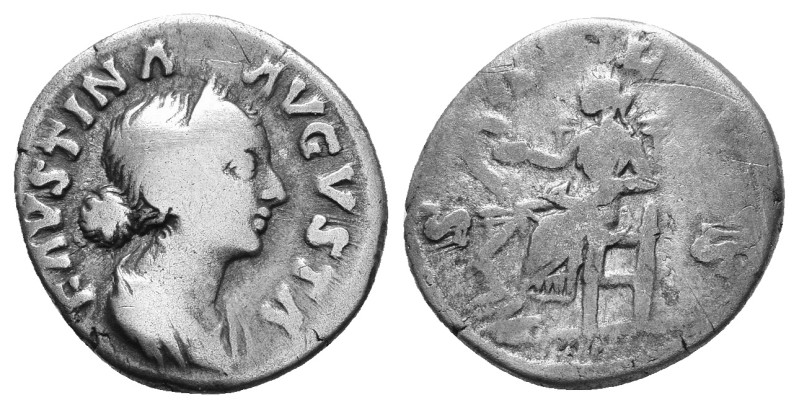 Faustina Junior. Augusta, 147-175 AD. Denarius. AR 3,02g.