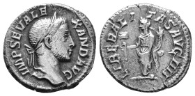 Severus Alexander AD 222-235. Denarius. AR 2,89g.