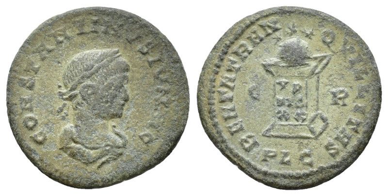 Constantine II. Caesar, 316-337 AD. Æ Follis. Lugdunum, AD 321. Laureate, draped...