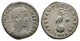 Constans. 337-350 AD. AE Cyzicus, 348-350 AD. D N CONSTA-NS P F AVG, diademed, draped and cuirassed bust of Constans right / FEL TEMP REPARATIO, radia...