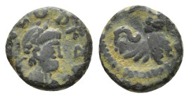Leo I, 457-474 AD. Nummus. Constantinopolis. D N LEO P F AVG Pearl-diademed, draped and cuirassed bust of Leo I to right. Rev. Lion crouching left, he...