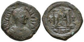 Justin I AD 518-527. AE Follis 17,26g.